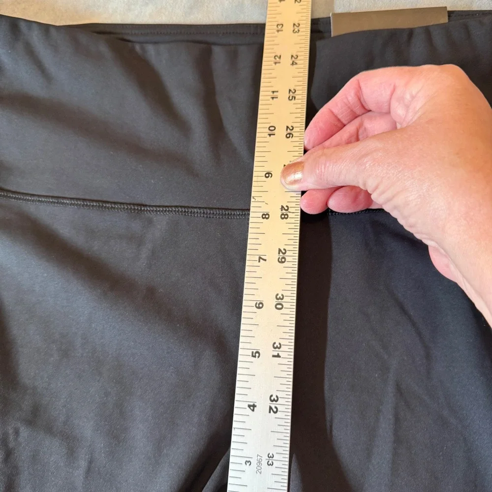 RBX Womens Compression Bike Shorts 3X Black Side Pockets Athleisure Utility